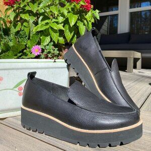 Chunky Leather Platform Loafers